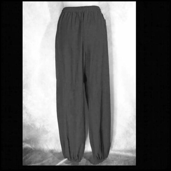 Plus Size Black Pant Suit, Original Tang Kung Fu, Martial Arts Vintage 90s - Picture 5 of 16